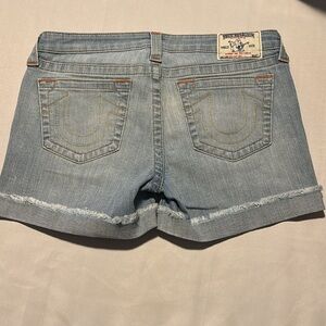 True Religion Mid Cut Off Women's Denim Shorts